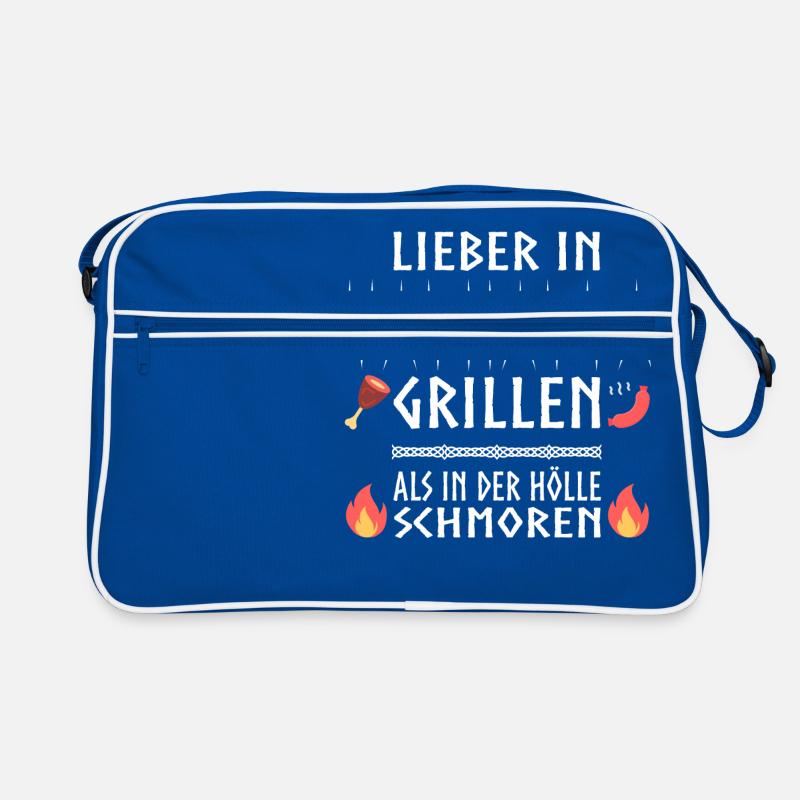 Lieber in Valhalla grillen! Retro Tasche