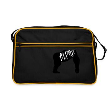 ALPHA - Retro Bag - black/gold - Front