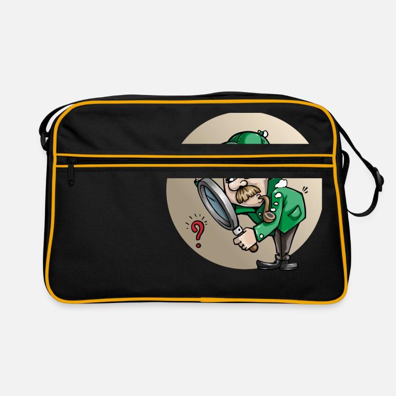 Detectiv - Retro Tasche - Schwarz/Gold