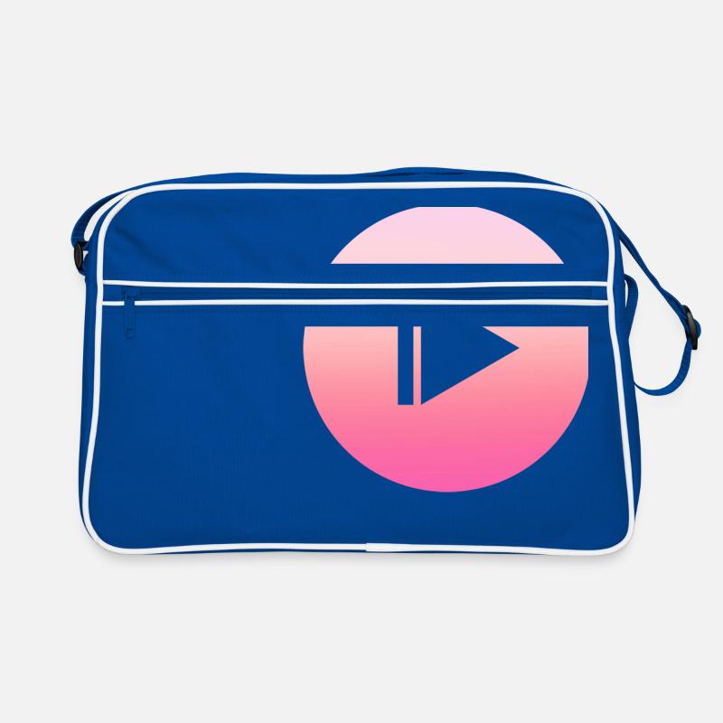 Simple simple pink supeer design/symbol Retro Bag