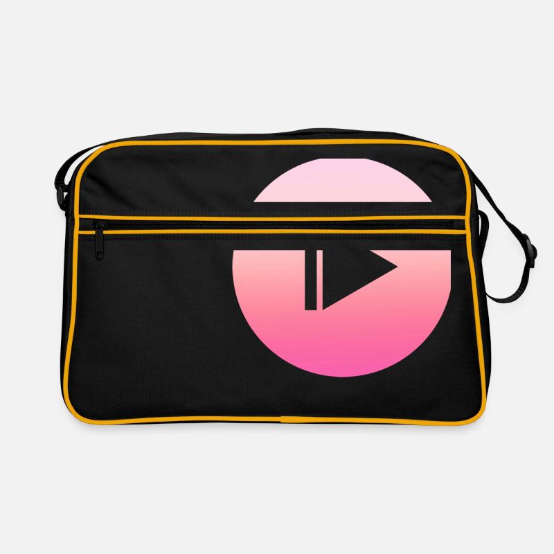 Simple simple pink supeer design/symbol Retro Bag