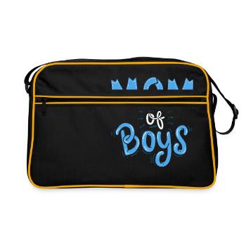 Mère des gars - Fête des Mères - Cadeau - Sac Retro - noir/or - Devant