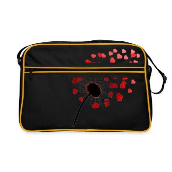 ... avec amour! - Sac Retro - noir/or - Devant