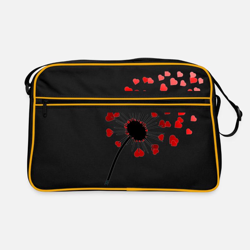 ...with love! - Retro Tasche - Schwarz/Gold