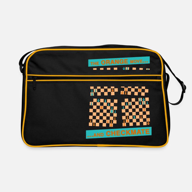 The ORANGE move ... and CHECKMATE - Tower Retro Bag
