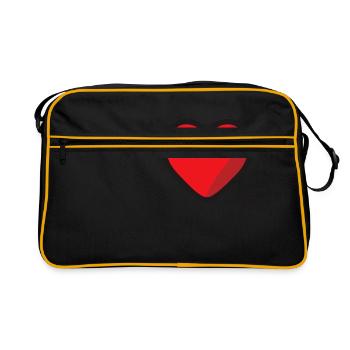 i love you - Retro Bag - black/gold - Front