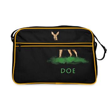 Biche gazelle - Sac Retro - noir/or - Devant