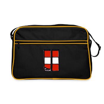 Austria Flag Austria Austrian Flag AT - Retro Bag - black/gold - Front