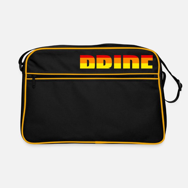Gay Pride - Retro Tasche - Schwarz/Gold