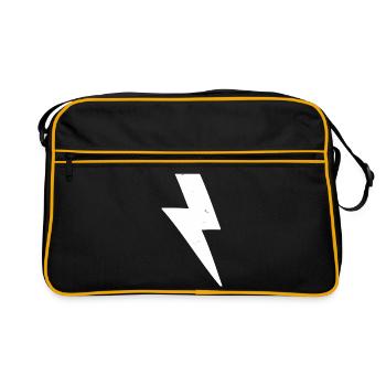 White flash - Retro Bag - black/gold - Front