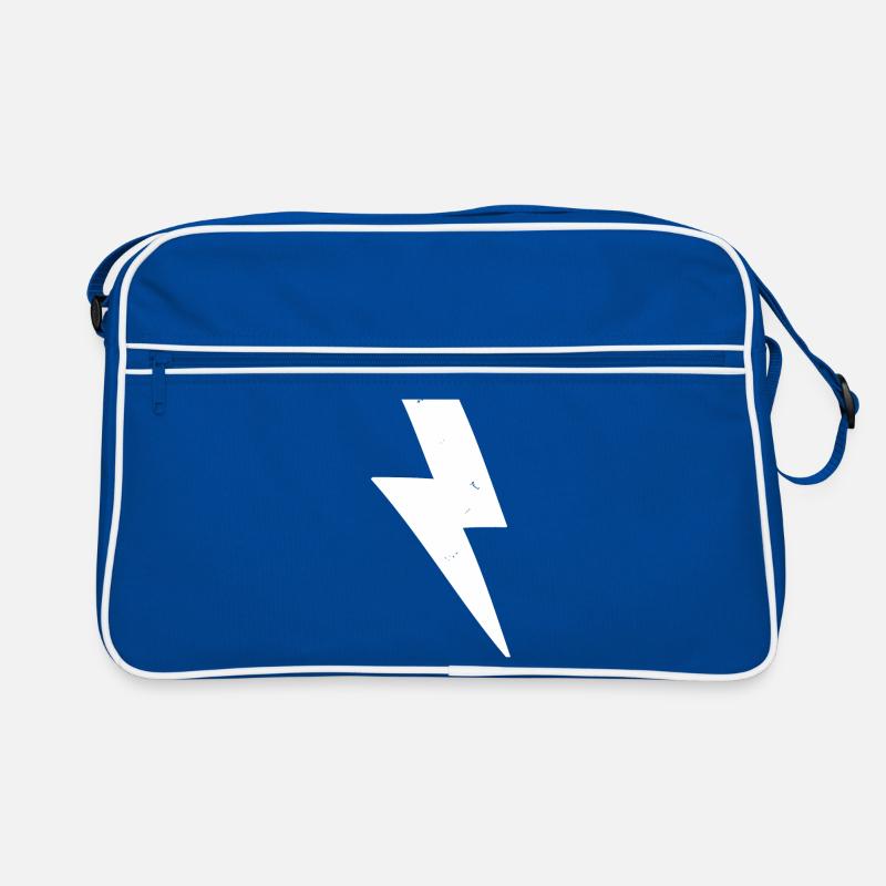 Éclair blanc Sac Retro