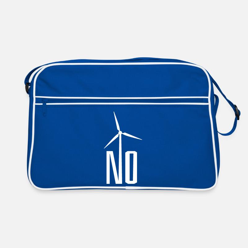 NON! Éolienne non merci - danger pour les oiseaux Sac Retro
