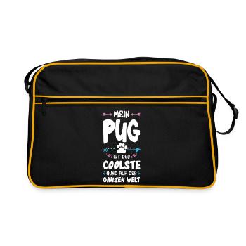 Dicton de chien carlin - Sac Retro - noir/or - Devant