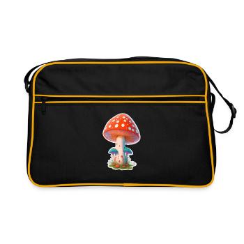 Mystic Toadstool - Retro Bag - black/gold - Front