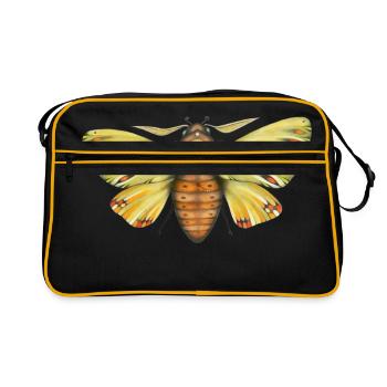 mite graisse - Sac Retro - noir/or - Devant