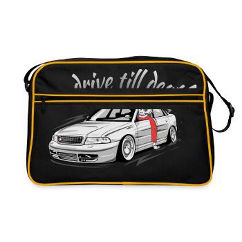 S4 B5 Limousine drive till death - Retro Bag - black/gold - Front