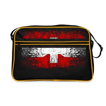 Contact Us | - Retro Bag - black/gold - Front
