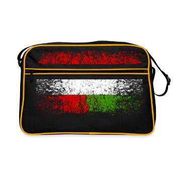 Österreich Ungarn 001 AllroundDesigns - Retro Tasche - Schwarz/Gold - Vorne