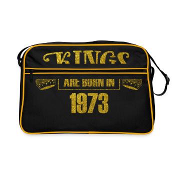 rois sont nés en 1973 - Anniversaire Koenig or - Sac Retro - noir/or - Devant