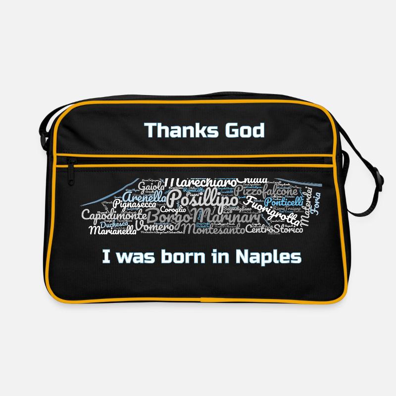 sie Naples - Retro Tasche - Schwarz/Gold