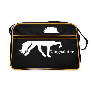 Gangway gal knows - Retro Bag - black/gold - Front