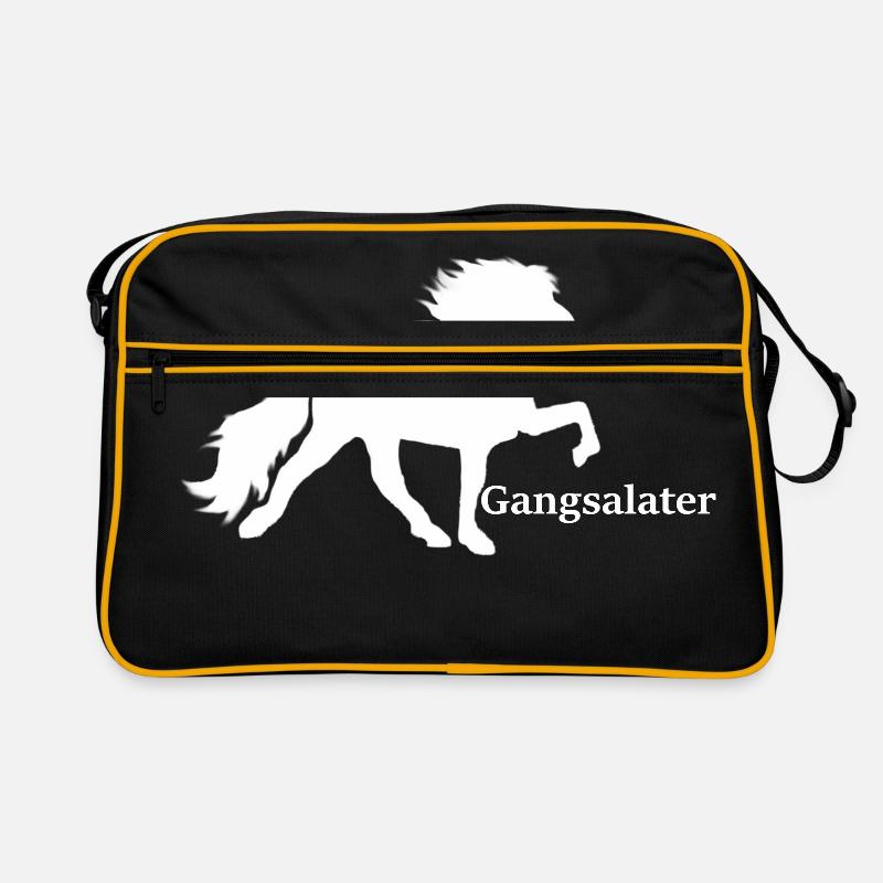 blanc Gang Salater - Sac Retro - noir/or
