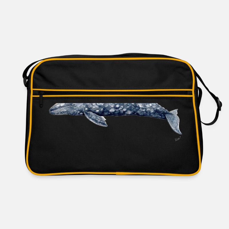 Grauwal - Baleine grise - Grauwal Retro Tasche