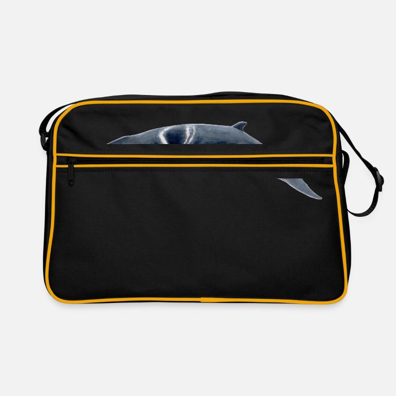 Minke - rorqual Petit - Zwergwal Retro Tasche