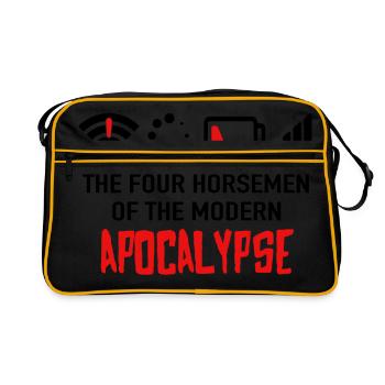 The Four Horsemen Of The Modern Apocalypse - Geek - Retro Bag - black/gold - Front