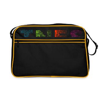 Ines Letter Name - Retro Bag - black/gold - Front