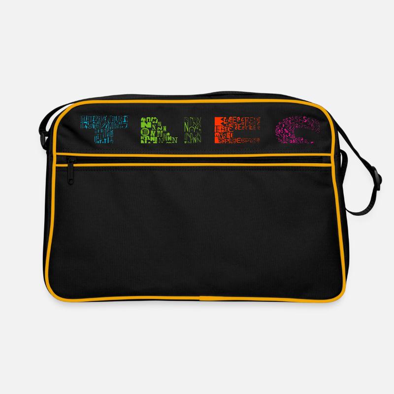 Ines Buchstabe Name Retro Tasche