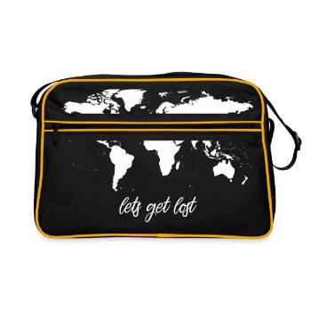 Permet d'obtenir Lost Worldmap - Sac Retro - noir/or - Devant
