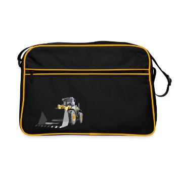 wheel loader - Retro Bag - black/gold - Front