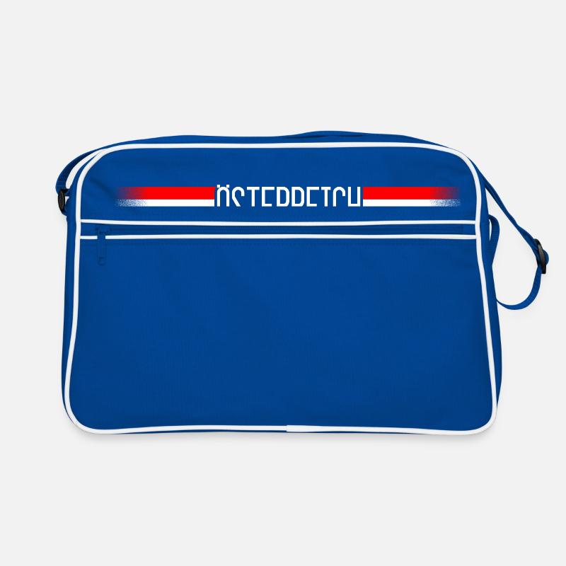 Autriche Drapeau / bannière 004 dessins ronds Sac Retro
