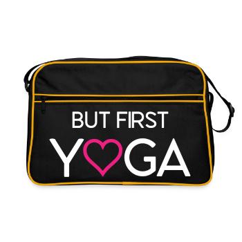 But First Yoga - Retro Bag - black/gold - Front