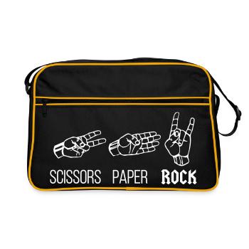 Siccors Paper Rock - Édition Heavy Rock - Sac Retro - noir/or - Devant