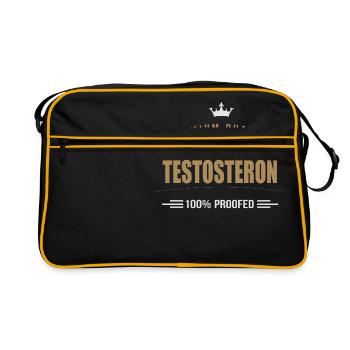testosterone - Retro Bag - black/gold - Front