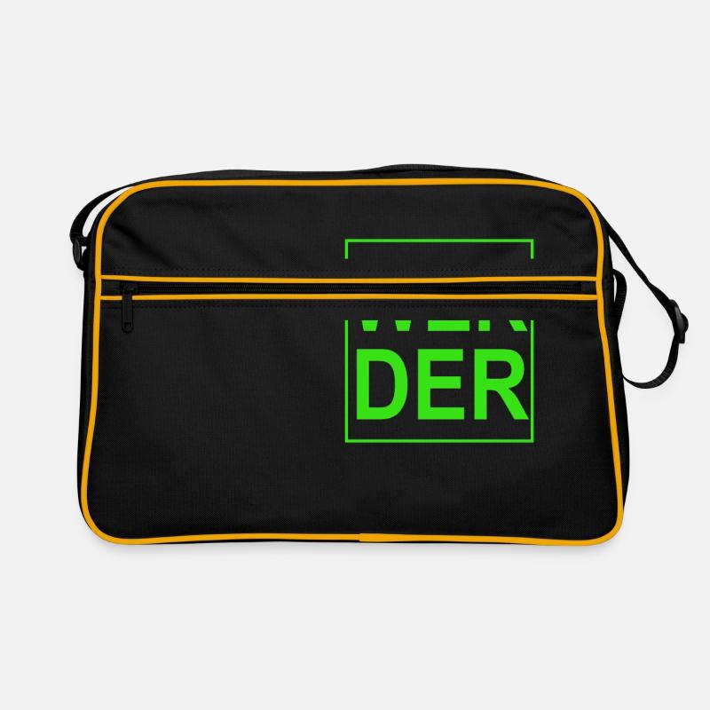 Werder - Retro Tasche - Schwarz/Gold