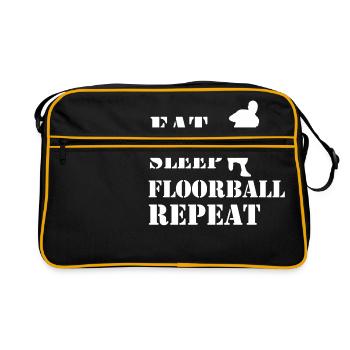Floorball - Sac Retro - noir/or - Devant