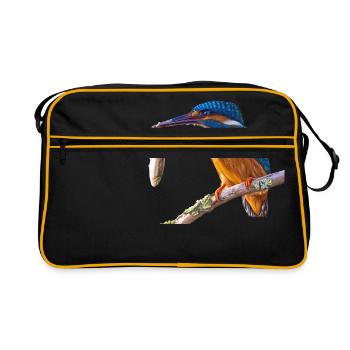 martin-pêcheur martin-pêcheur - Sac Retro - noir/or - Devant