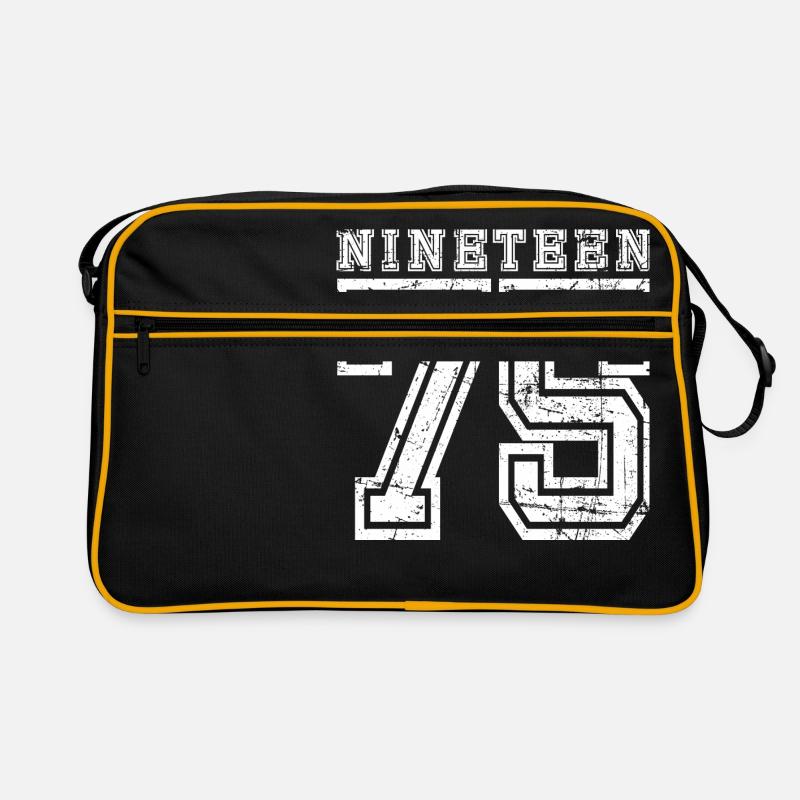 NINETEEN 1975 - Retro Bag - black/gold