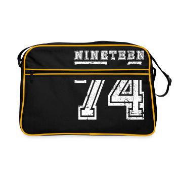 NINETEEN 1974 - Retro Bag - black/gold - Front