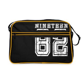 NINETEEN 1982 - Retro Bag - black/gold - Front