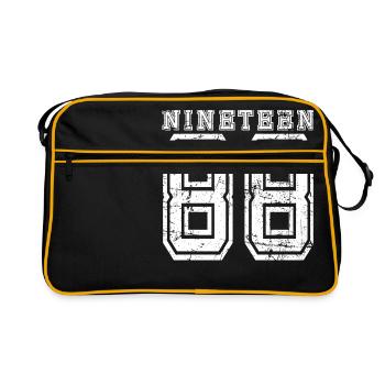 NINETEEN 1988 - Retro Bag - black/gold - Front