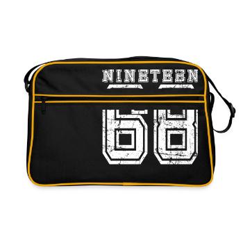 NINETEEN 1968 - Retro Bag - black/gold - Front