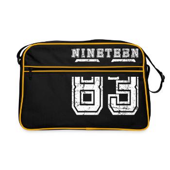 NINETEEN 1983 - Retro Bag - black/gold - Front