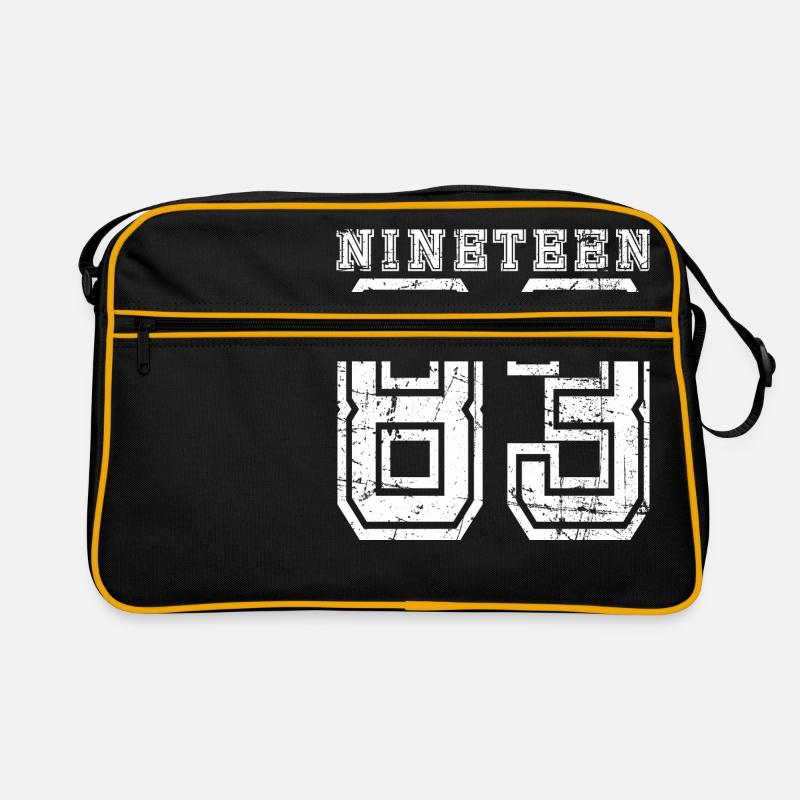 NINETEEN 1983 - Retro Bag - black/gold