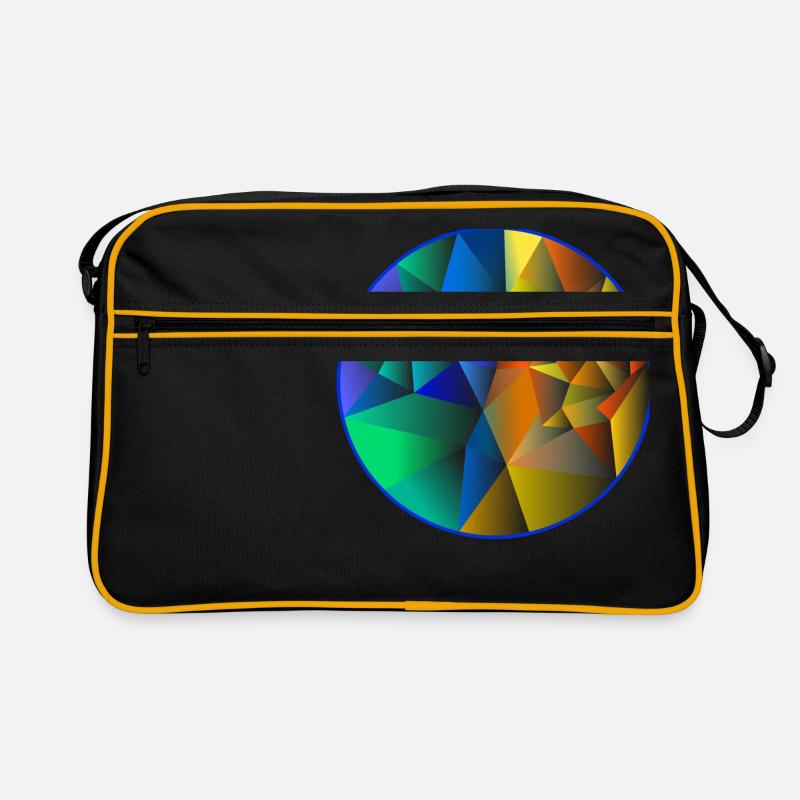 Prisma - Retro Tasche - Schwarz/Gold
