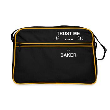 TRUST ME IN BAKER - Sac Retro - noir/or - Devant