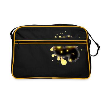 design - Retro Bag - black/gold - Front